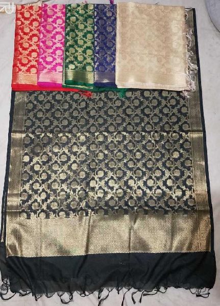 Printed Fancy Banarasi Silk Dupatta, Technics : Attractive Pattern