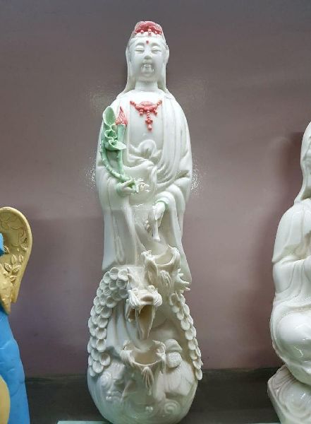 Polished Mother Kuan Yin Statue