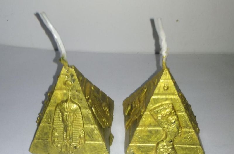 Pyramid Candle Figure, Size : 2- 2.5 inches