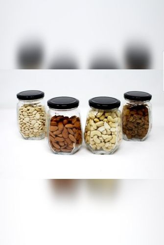 Round Fancy Glass Jar, for Storage Use, Feature : Elegant Design, Fine Finish, Optimal Durability