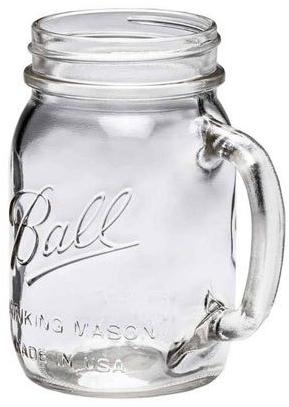 Handle Glass Jar