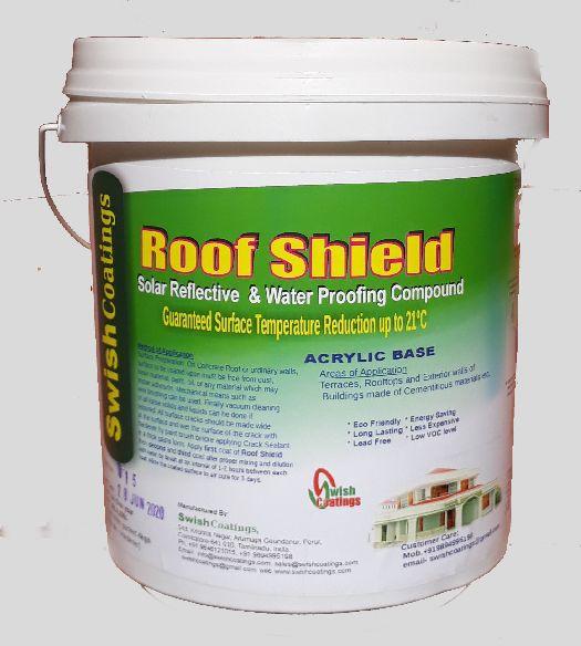 White RoofShield Solar Reflective & Waterproof Coating, Packaging Type : 4kg