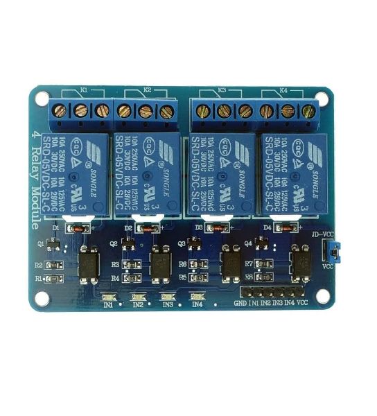 4-Channel Relay Control Board Module With Optocoupler, 4 Way Relay Module for Arduino