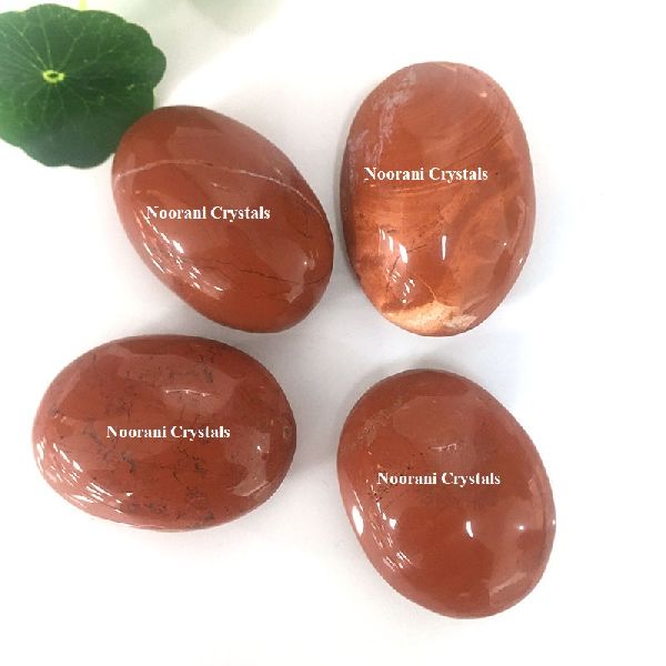 Red Jasper Palm Stones Pocket Stones, for Healing, Certification : V Trust