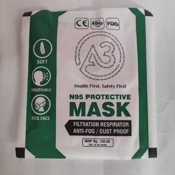 Non Woven N95 Face Mask, for Clinic, Size : Standard