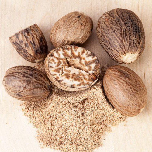 Organic whole nutmeg, for Stomach Spasms Pain, Diarrhea, Feature : Low Sodium, Low Sodium
