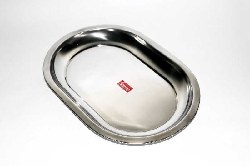 Stainless Steel Capsule Tray, for Food Serving, Pattern : Plain