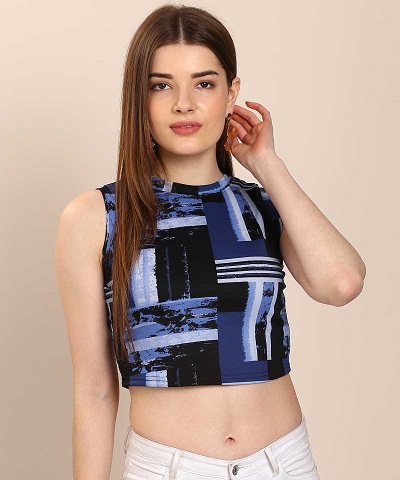 Women&amp;amp;rsquo;s Round Neck Crop Top