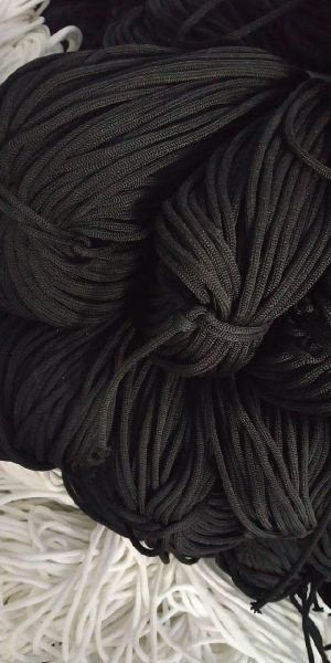 Nylon Black Gop Dori, Pattern : Dyed, Braided