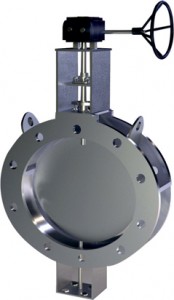 Double Flange Butterfly Valve, for Water Fitting, Technics : Gear Operated