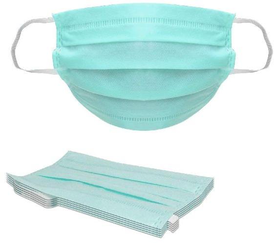 3 Ply Face Mask, for Clinical, Hospital, Personal, Size : Free Size