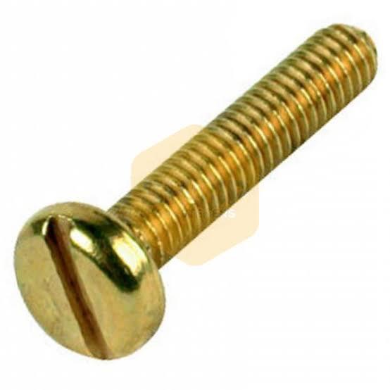 brass pan head slotted screw