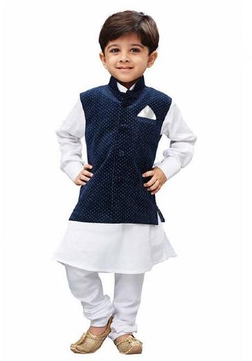 Plain Cotton Boys Kurta Pajama, Technics : Machine Made