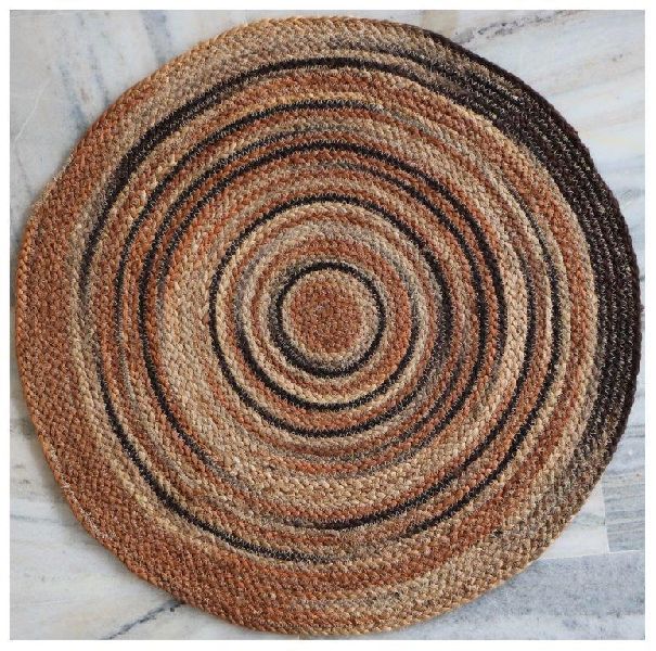  Plain jute braided rugs, Size : 2x3feet, 2*2