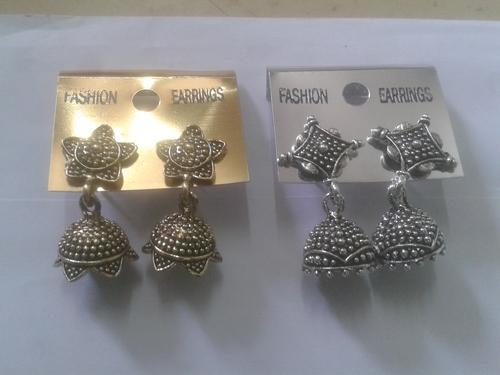 Metal Small Oxidised Earrings, Packaging Type : Plastic Packet