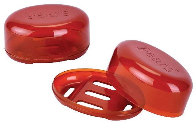 Plain Plastic Soap Case, Color : Red