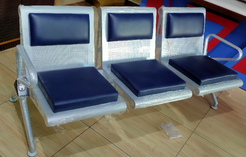 LORDS POWDER COATING CRC SHEET PUBLIC PLACE WAITING CHAIR, for Airport, Office, Style : Modern