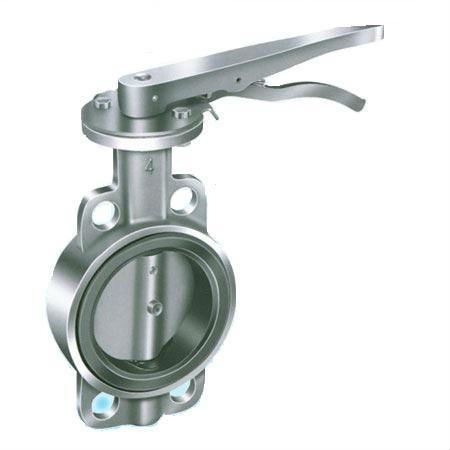Manual Stainless Steel Butterfly Valve, for Oil Fitting, Overall Length : 6-10 Inch