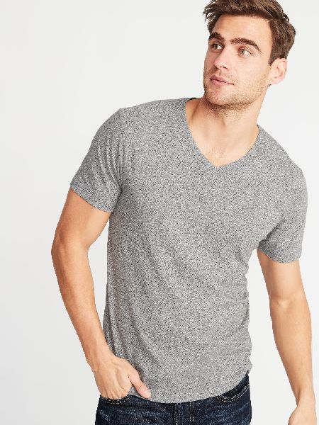 Cotton Mens V Neck T-Shirts, Size : L, XL, XXL