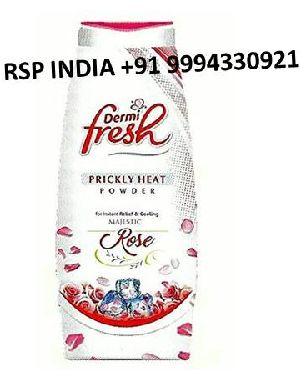 DERMI FRESH PRICKLY HEAT POWDER ROSE.