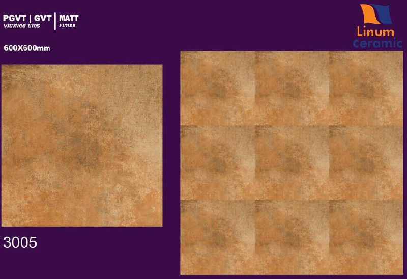 600x600mm Matt Series GVT-PGVT Vitrified Floor Tiles