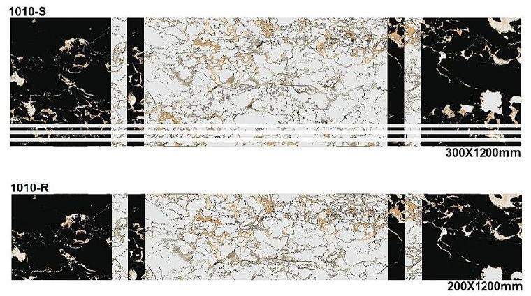 Rectangle Ceramic Glossy Finished Step Riser Tiles, for Stairs, Size : 300x1200mm, 200x1200mm