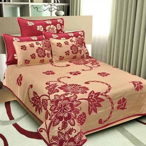 Cotton Designer Bed Sheets, for Home, Hospital, Hotel, Lodge, Pattern : Plain, Printed