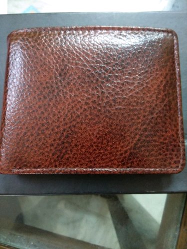 Plain Mens Brown Leather Wallet, Technics : Attractive Pattern