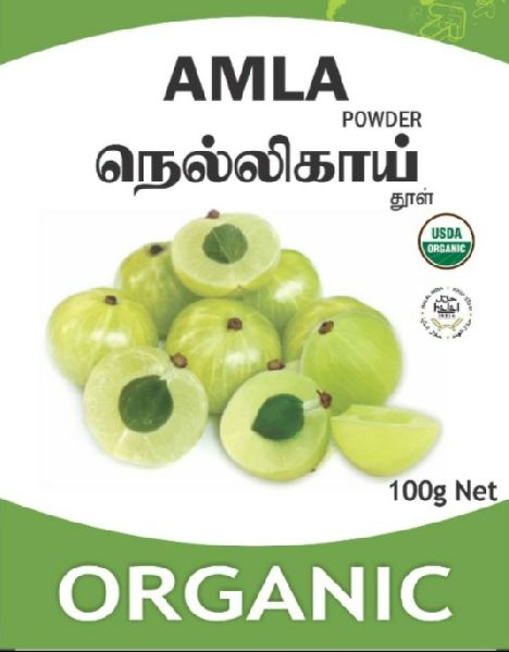 Common Amla Powder, for Cooking, Medicine, Color : Green