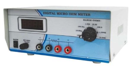 Electric Digital Micro OHM Meter, for Electricity Flow Reading, Feature : Heat Resistance, High Performance