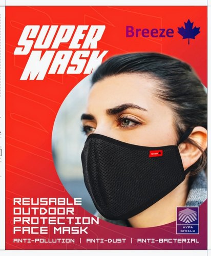Breeze Cotton Dust Face Mask, rope length : 5inch