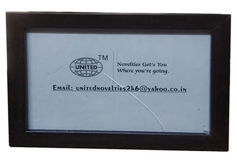 Polished Printed Wood Rectangular Photo Frame, Size : Standard