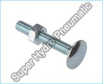 Polished Steel Carriage Bolt, Color : Shiny Silver
