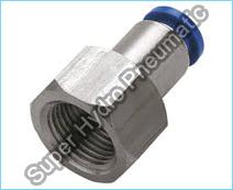 Plastic Push Female Connector, for Pneumatic Fittings, Feature : Four Times Stronger, Superior Finish