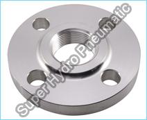 Round Metal Threaded Flange, Color : Metallic, Shiny Silver