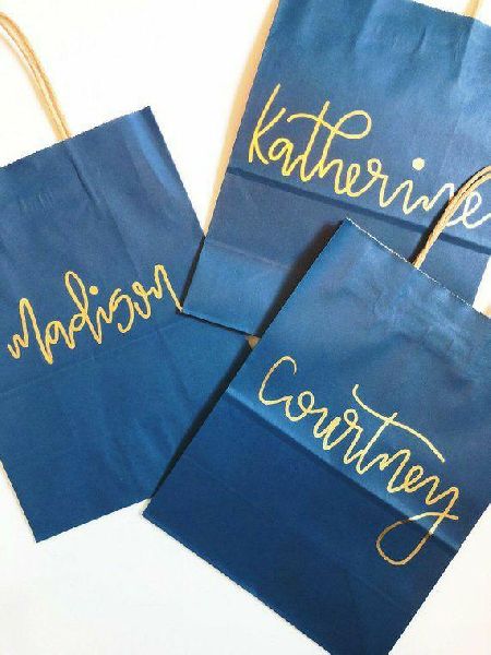 Printed Kraft Paper shopping bag, Shape : Ractangular