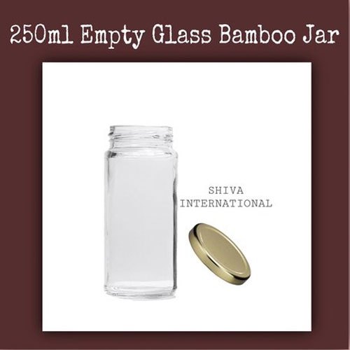 250ml Bamboo Glass Jar