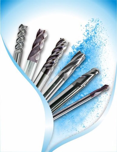 4 Flute Carbide End Mill, Size : 2, 3, 5, 6, 8, 10, 12 mm