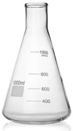 Conical Flask, For Laboratory, Color : Transparent