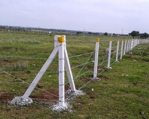 Fancy Cement Pole, for Garden, High Way, Telecom Distribution Lines, Color : White