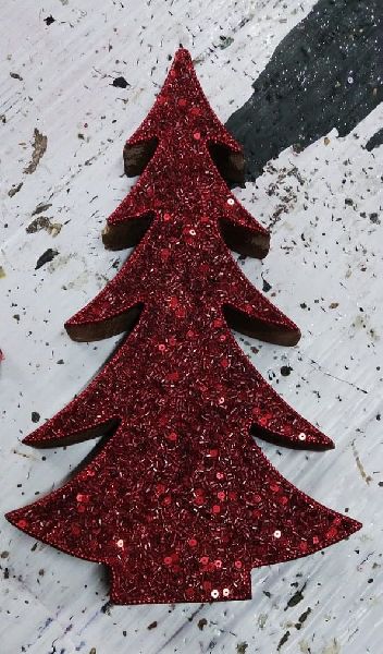 Glass Lac Christmas Tree, for Decoration, Length : 9 Inch