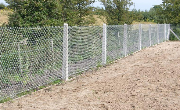 Coated Steel Chain Link Fencing, For Indusrties, Length : 30-40mtr