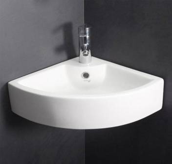 Ceramic Polished Corner Wash Basin, for Home, Hotel, Office, Restaurant, Feature : Perfect Shape
