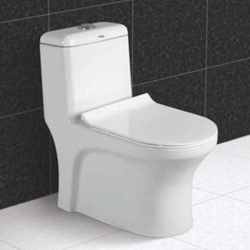 Ceramic Polished Scoda One Piece Closet, for Toilet Use, Color : White