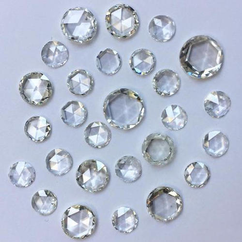 Round Polished Rose Cut Diamonds, for Jewellery Use, Size : Standard