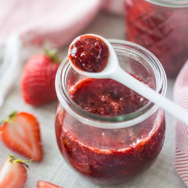 Strawberry Jam, for Home, Hotels, Taste : Sweet