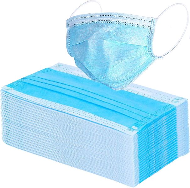 Non Woven Surgical Face Mask, for Clinic, Hospital, Personal, Color : Blue