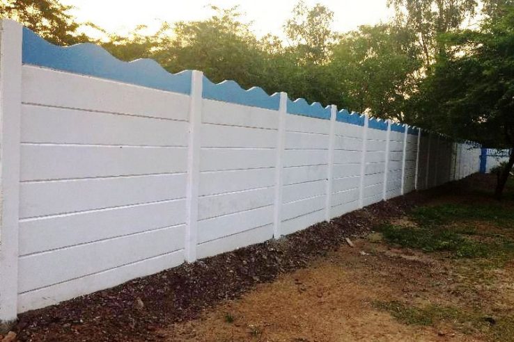 9 Feet RCC Readymade Compound Wall, for Construction, Pattern : Plain