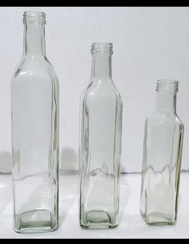 Square Oil Glass Bottle