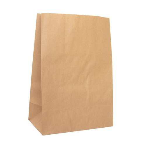 Generic Plain Paper Grocery Bag, Closure Type : fold